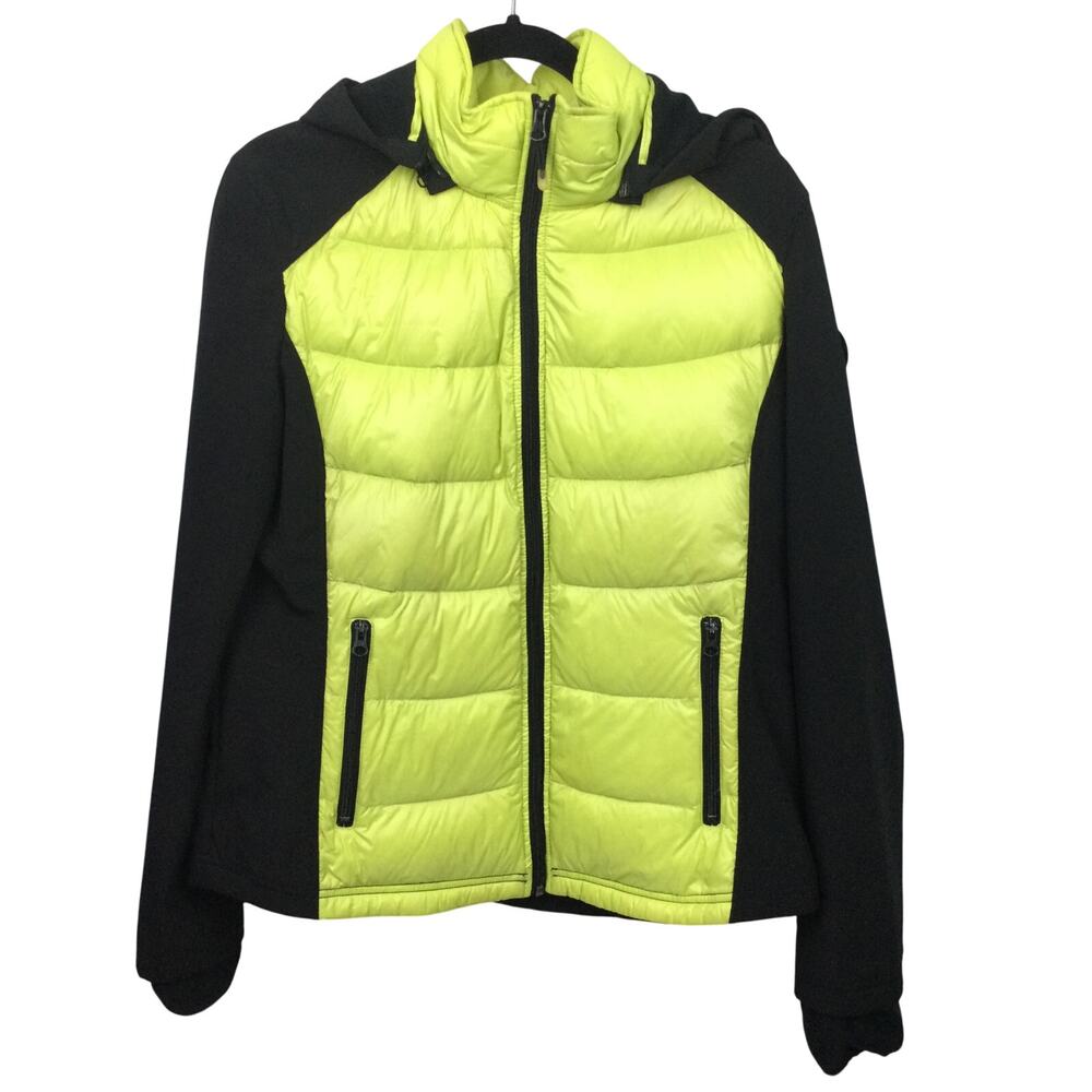 Halifax Traders Quilted Outdoor Gorpcore Full Zip Hooded Hiking Puffer Jacket L